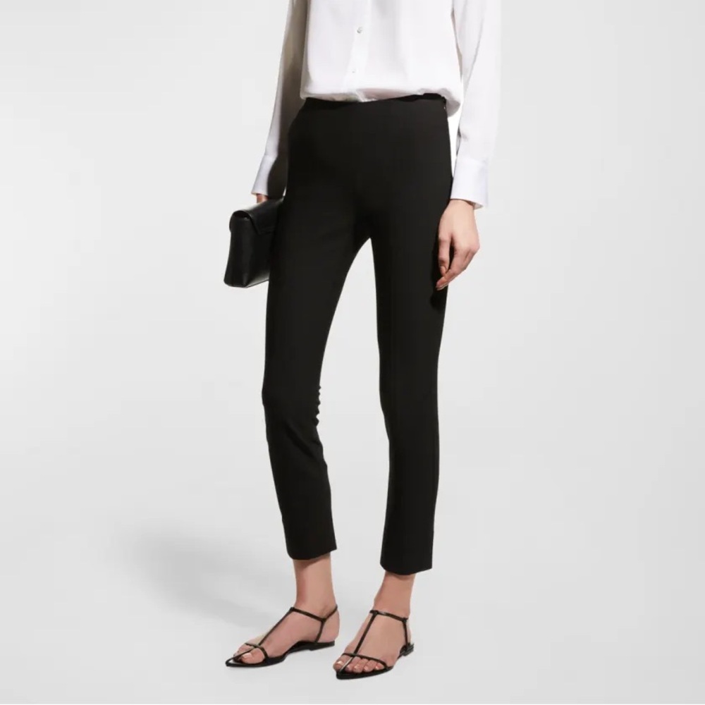 Vince Stitch Front Seam Ponte Ankle Legging Pant - black size M like new